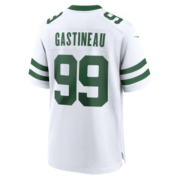 Men’s New York Jets Mark Gastineau Nike White Legacy Retired Player Game Jersey