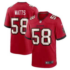 Men's Tampa Bay Buccaneers Markees Watts Nike Red Game Jersey