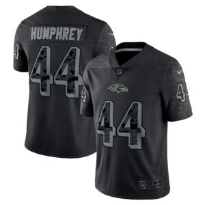 Men's Baltimore Ravens Marlon Humphrey Nike Black RFLCTV Limited Jersey