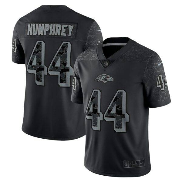 Men’s Baltimore Ravens Marlon Humphrey Nike Black RFLCTV Limited Jersey