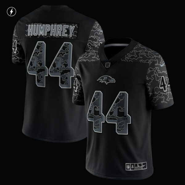 Men’s Baltimore Ravens Marlon Humphrey Nike Black RFLCTV Limited Jersey