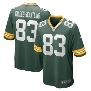 Men's Green Bay Packers Marquez Valdes-Scantling Nike Green Game Team Jersey