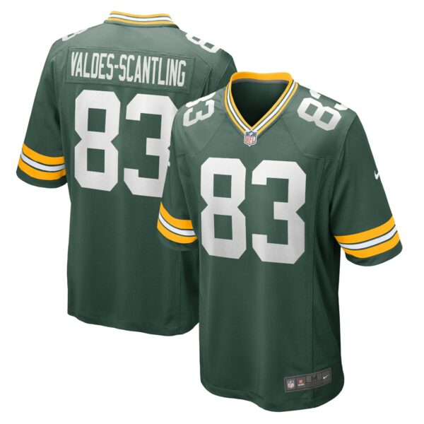 Men’s Green Bay Packers Marquez Valdes-Scantling Nike Green Game Team Jersey