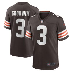 Men's Cleveland Browns Marquise Goodwin Nike Brown Game Jersey