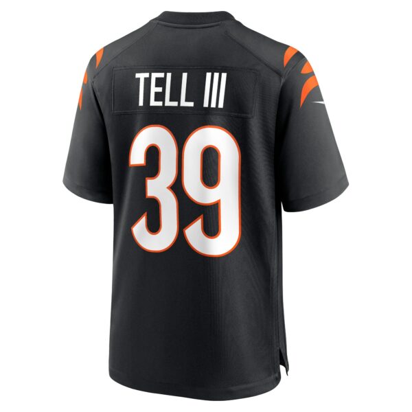 Men’s Cincinnati Bengals Marvell Tell III Nike Black Game Player Jersey