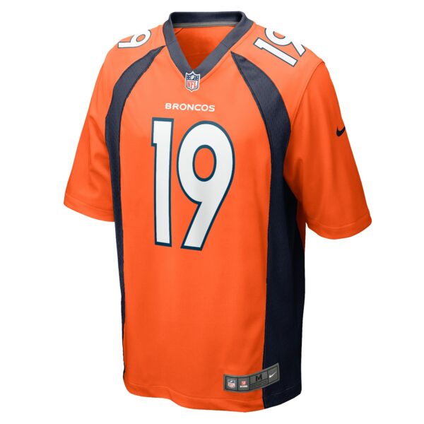 Men’s Denver Broncos Marvin Mims Jr Nike Orange Team Game Jersey