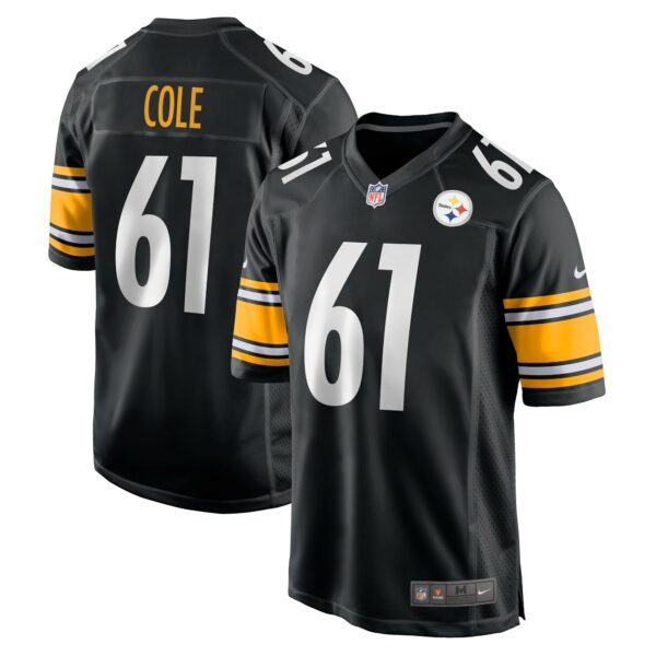 Men’s Pittsburgh Steelers Mason Cole Nike Black Game Player Jersey