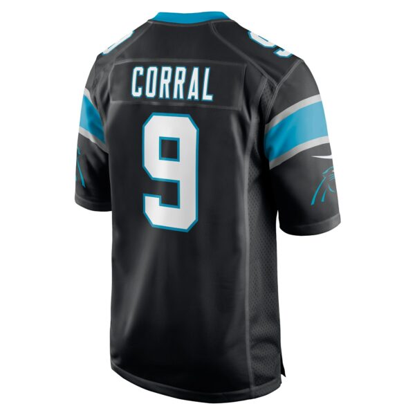 Men’s Carolina Panthers Matt Corral Nike Black Player Game Jersey