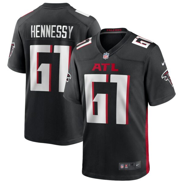 Men’s Atlanta Falcons Matt Hennessy Nike Black Player Game Jersey