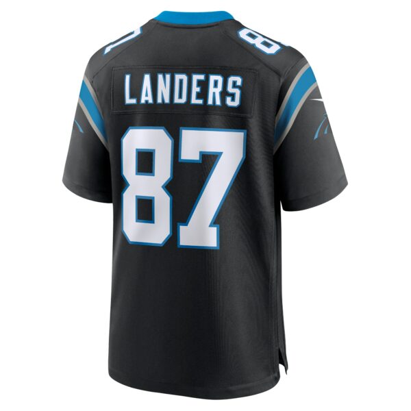 Men’s Carolina Panthers Matt Landers Nike Black Game Jersey