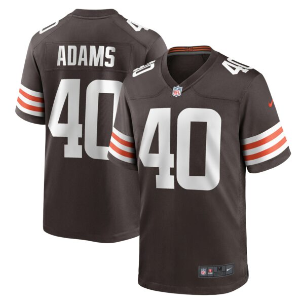 Men’s Cleveland Browns Matthew Adams Nike Brown Game Player Jersey