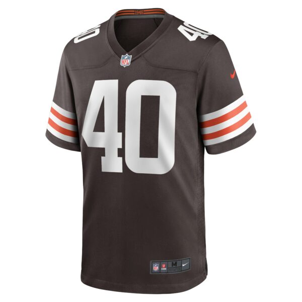 Men’s Cleveland Browns Matthew Adams Nike Brown Game Player Jersey