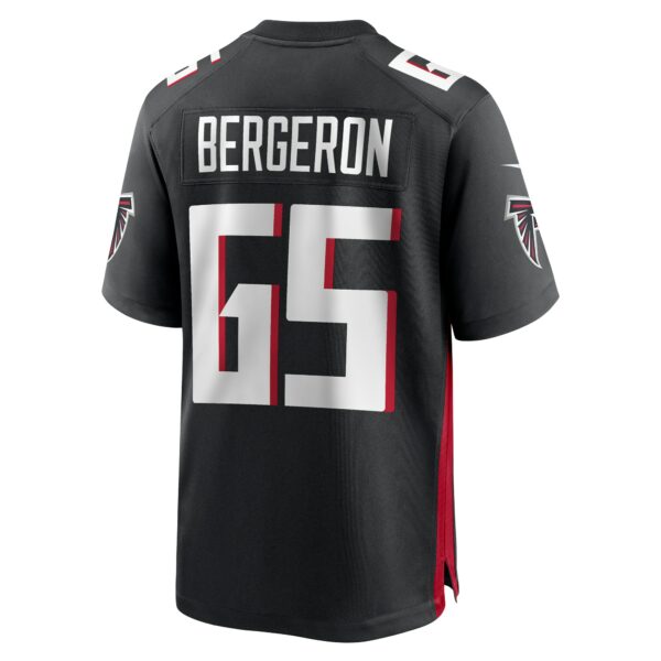 Men’s Atlanta Falcons Matthew Bergeron Nike Black Team Game Jersey