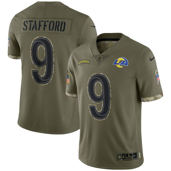 Men’s Los Angeles Rams Nike Olive 2022 Salute To Service Limited Jersey