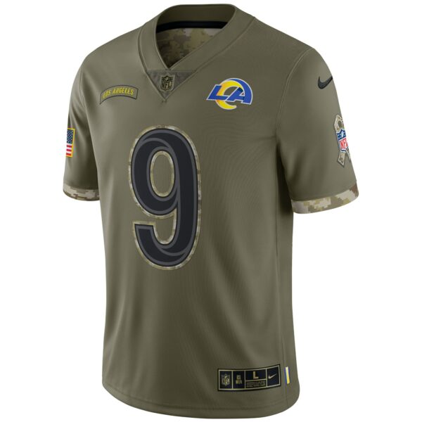 Men’s Los Angeles Rams Nike Olive 2022 Salute To Service Limited Jersey