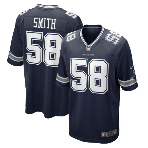 Men’s Dallas Cowboys Mazi Smith Nike Navy 2023 NFL Draft First Round Pick Game Jersey