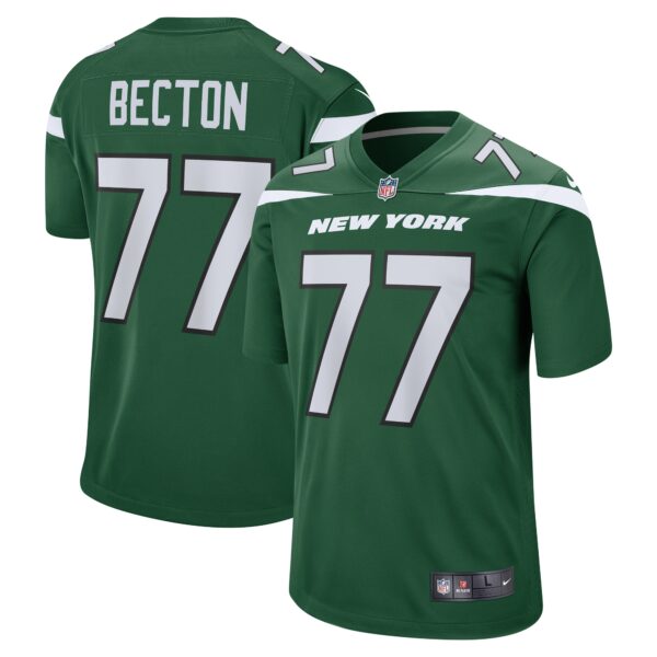 Men’s New York Jets Mekhi Becton Nike Gotham Green Player Game Jersey