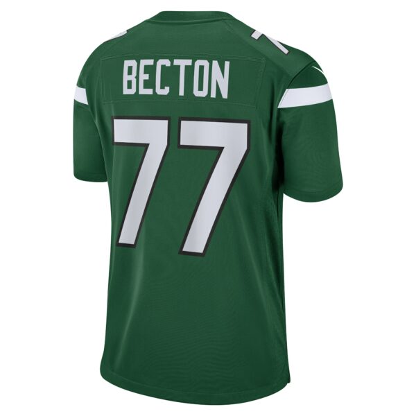 Men’s New York Jets Mekhi Becton Nike Gotham Green Player Game Jersey