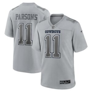 Men's Dallas Cowboys Micah Parsons Nike Gray Atmosphere Fashion Game Jersey