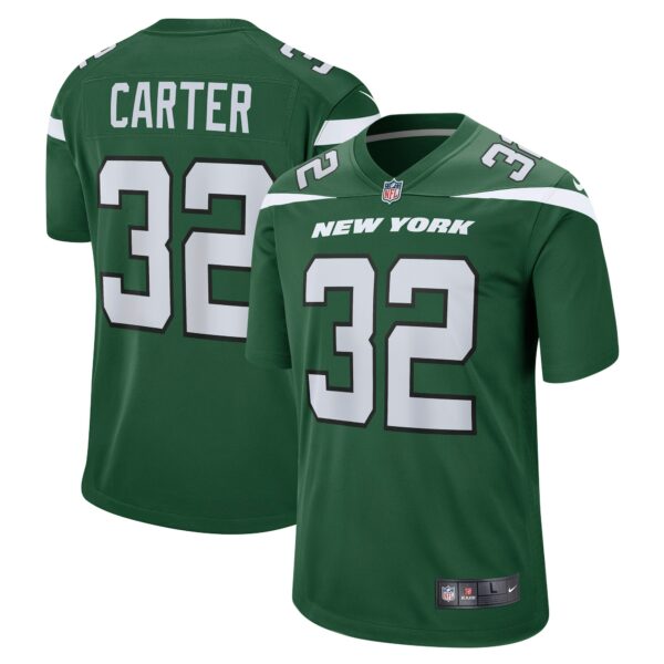 Men’s New York Jets Michael Carter Nike Gotham Green Game Jersey