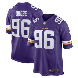 Men's Minnesota Vikings Michael Dogbe Nike Purple Team Game Jersey