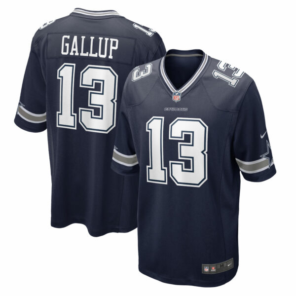 Men’s Dallas Cowboys Michael Gallup Nike Navy Game Jersey