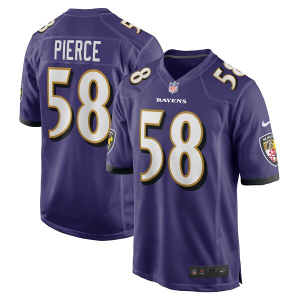 Men’s Baltimore Ravens Michael Pierce Nike Purple Player Game Jersey