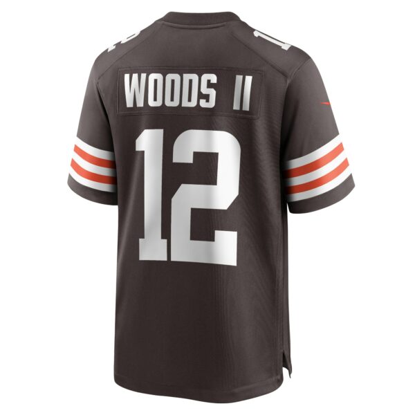 Men’s Cleveland Browns Michael Woods II Nike Brown Game Player Jersey