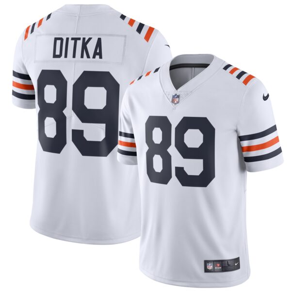 Men’s Chicago Bears Mike Ditka Nike White 2019 Alternate Classic Retired Player Limited Jersey