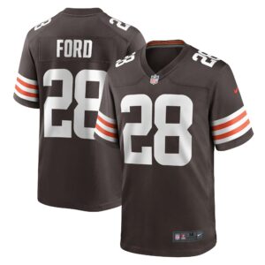 Men's Cleveland Browns Mike Ford Nike Brown Team Game Jersey