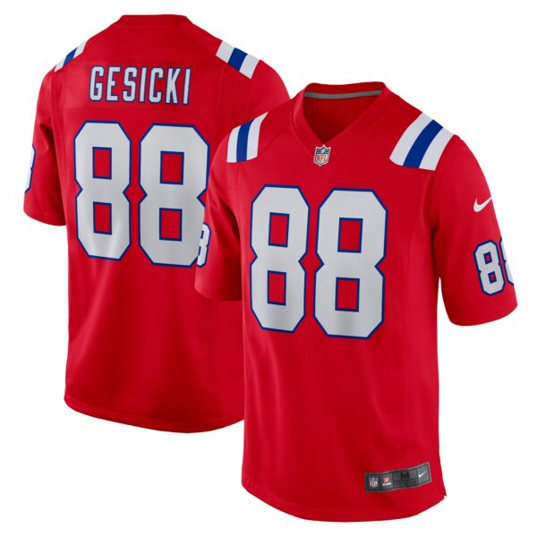 Men’s New England Patriots Mike Gesicki Nike Red Alternate Game Jersey