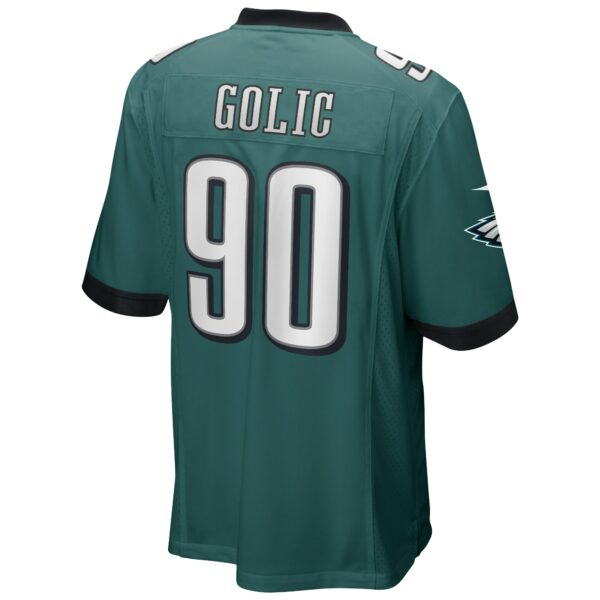 Men’s Philadelphia Eagles Mike Golic Nike Midnight Green Game Retired Player Jersey