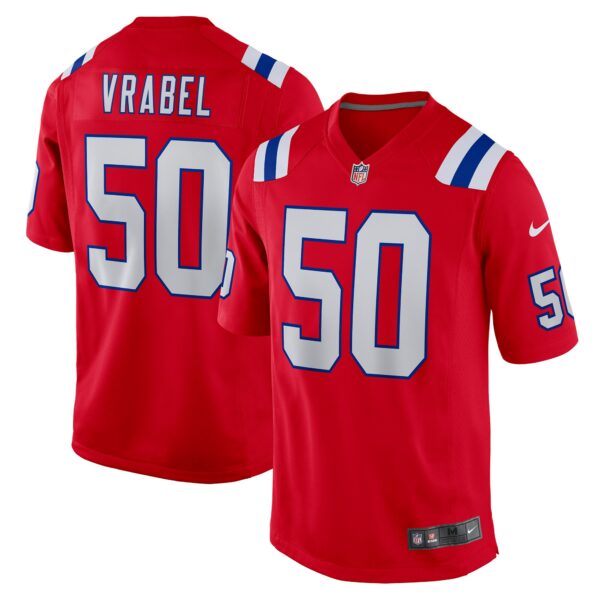 Men’s New England Patriots Mike Vrabel Nike Red Retired Player Alternate Game Jersey