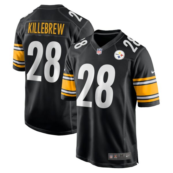 Men’s Pittsburgh Steelers Miles Killebrew Nike Black Game Jersey