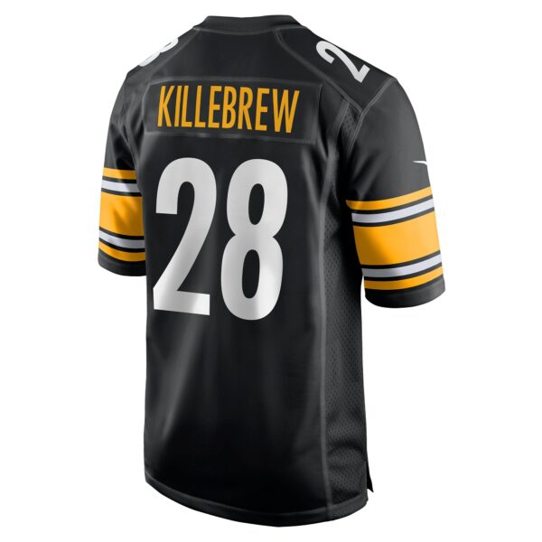 Men’s Pittsburgh Steelers Miles Killebrew Nike Black Game Jersey