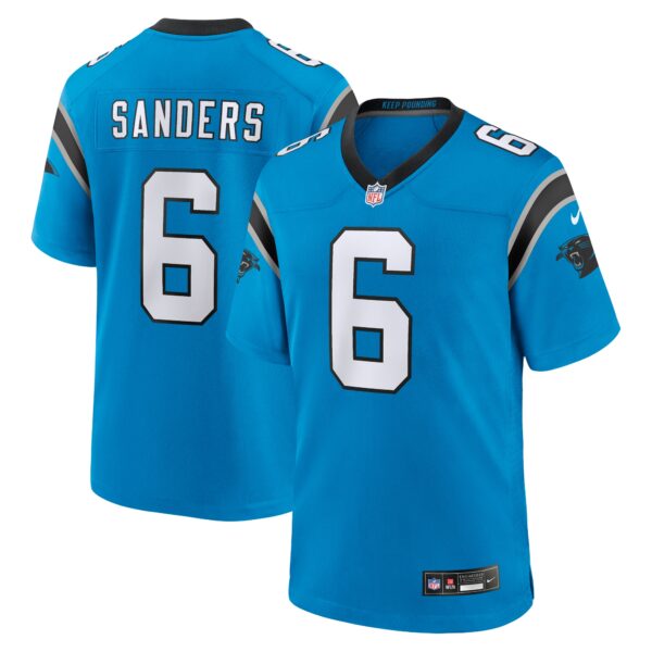 Men’s Carolina Panthers Miles Sanders Nike Blue Team Game Jersey