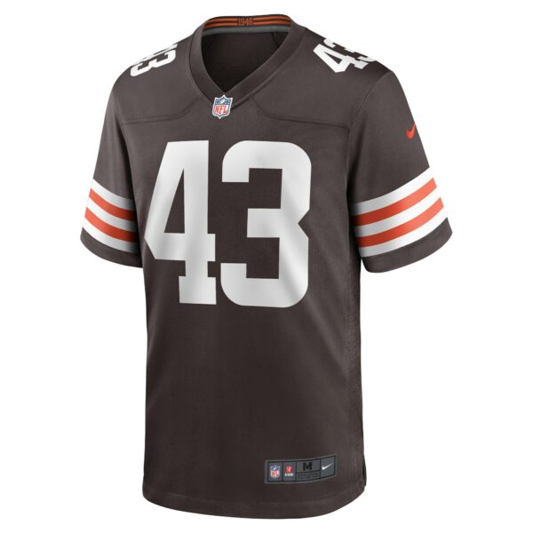 Men’s Cleveland Browns Mohamoud Diabate Nike Brown Team Game Jersey