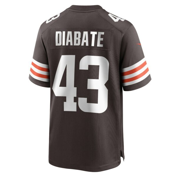 Men’s Cleveland Browns Mohamoud Diabate Nike Brown Team Game Jersey