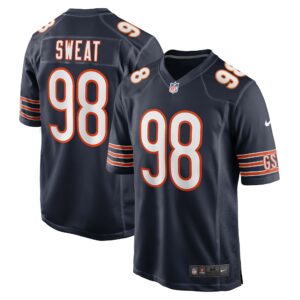 Men's Chicago Bears Montez Sweat Nike Navy Game Jersey