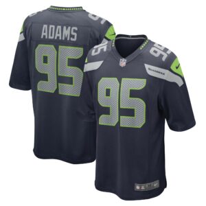 Men's Seattle Seahawks Myles Adams Nike College Navy Game Player Jersey