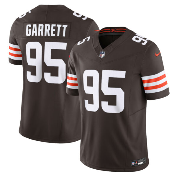 Men’s Cleveland Browns Myles Garrett Nike Brown Vapor F.U.S.E. Limited Jersey