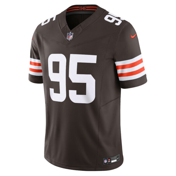 Men’s Cleveland Browns Myles Garrett Nike Brown Vapor F.U.S.E. Limited Jersey