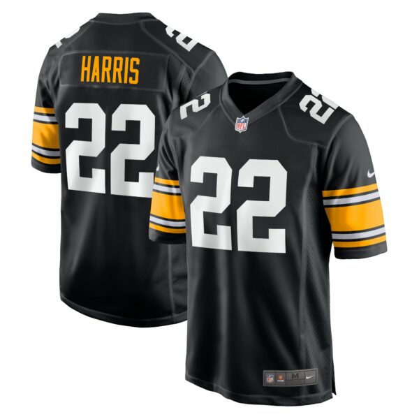 Men’s Pittsburgh Steelers Najee Harris Nike Black Home Player Game Jersey