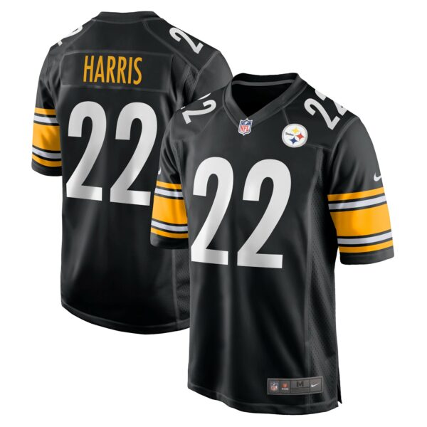 Men’s Pittsburgh Steelers Najee Harris Nike Black Player Game Jersey