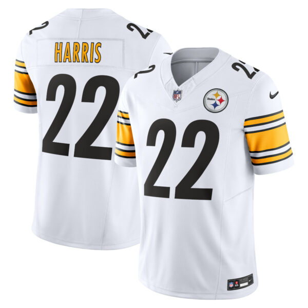 Men’s Pittsburgh Steelers Najee Harris Nike White Vapor F.U.S.E. Limited Jersey