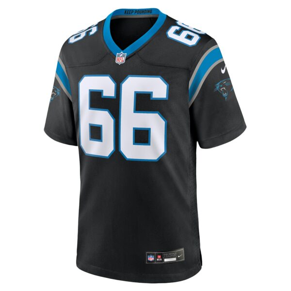 Men’s Carolina Panthers Nash Jensen Nike Black Team Game Jersey