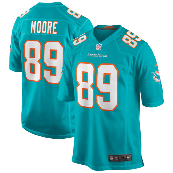 Men’s Miami Dolphins Nat Moore Nike Aqua Game Retired Player Jersey