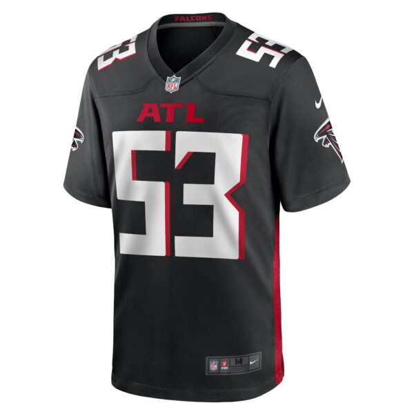 Men’s Atlanta Falcons Nate Landman Nike Black Team Game Jersey