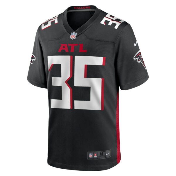 Men’s Atlanta Falcons Natrone Brooks Nike Black Team Game Jersey