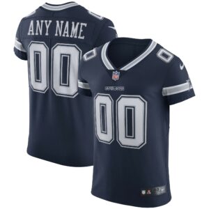 Men's Dallas Cowboys Nike Navy Vapor Elite Custom Jersey